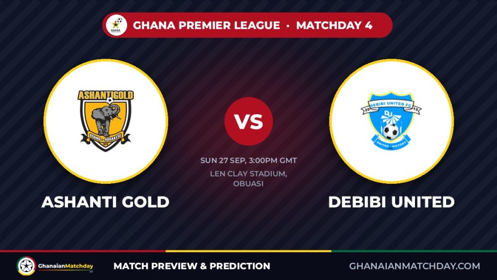 Ashanti Gold vs Debibi United: GPL Round 4 Preview
