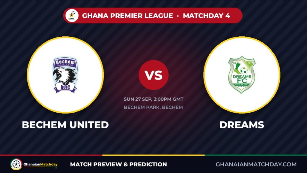 Bechem United vs Dreams FC: GPL Round 4 Preview
