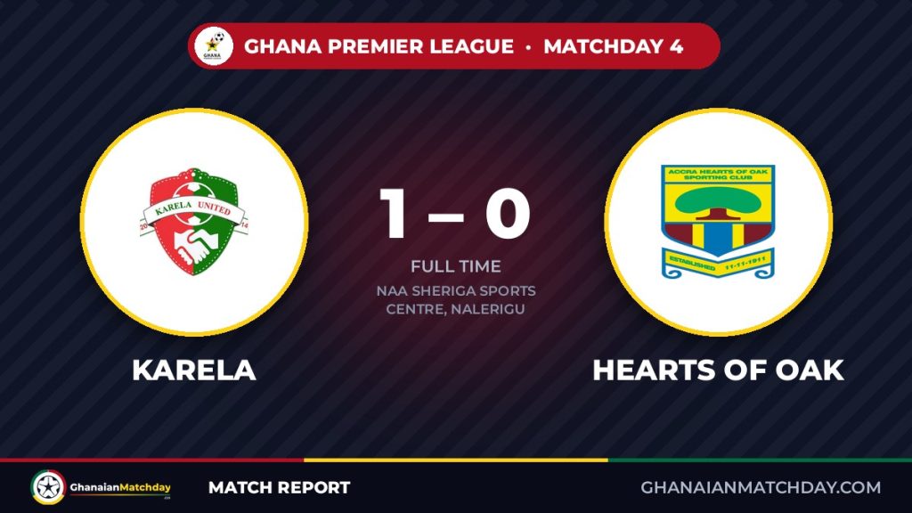 Karela United vs Hearts of Oak: GPL Round 4 Report